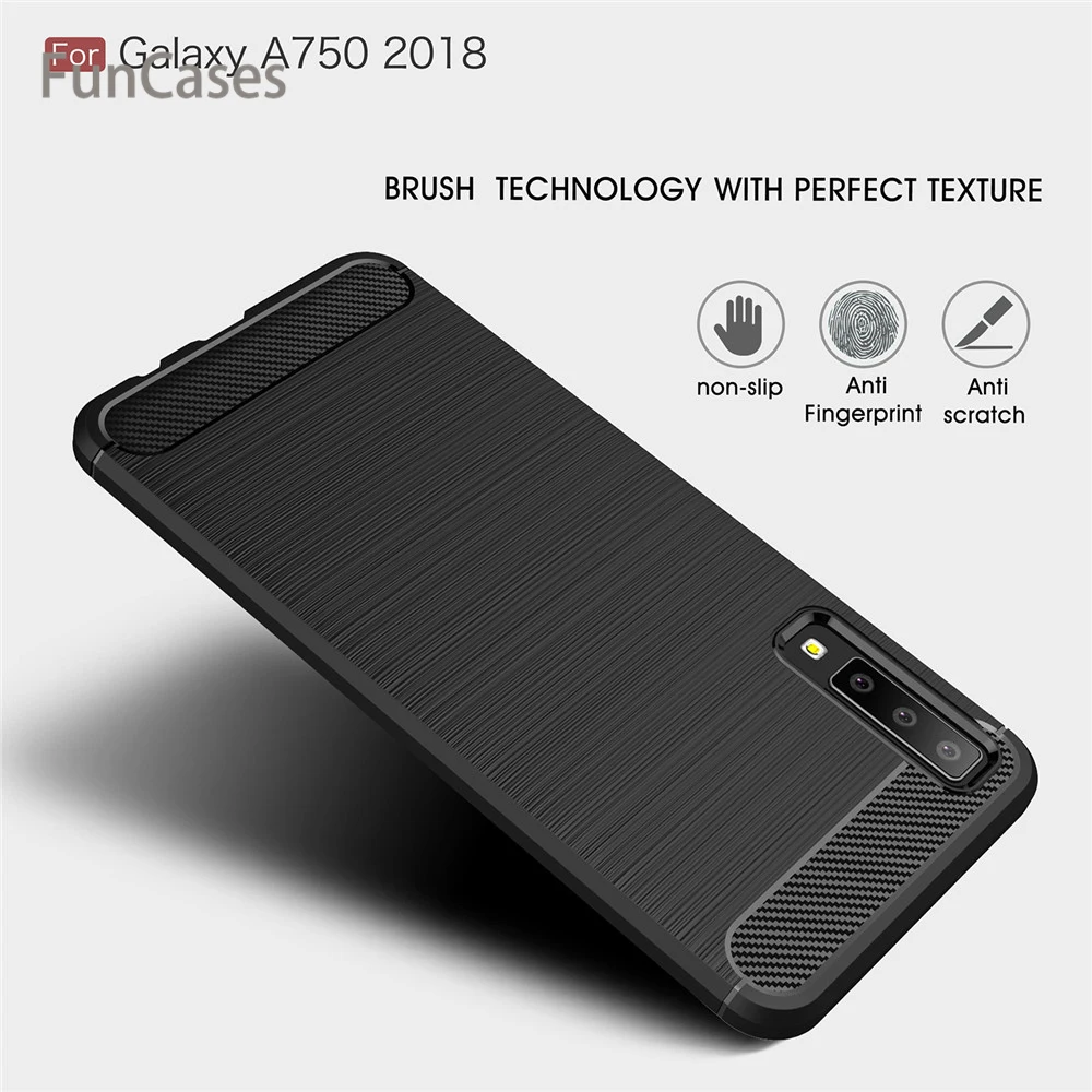 Для Samsung Galaxy A7 2018 A750 чехол противоударный Мягкий ТПУ силиконовый для задней