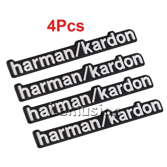 4pcs Автомобильные наклейки BOOMBLOCK для аудио, видео, Динамик Для Harman Kardon для Opel Astra H G J Volvo S60 V70 XC90 Citroen C5 C4 C3 Subaru - Color Name: 4pcs