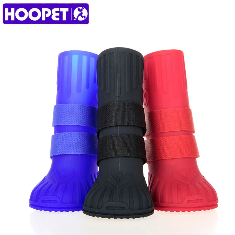 HOOPET Обувь для собак большие собаки непромокаемые сапоги Нескользящие