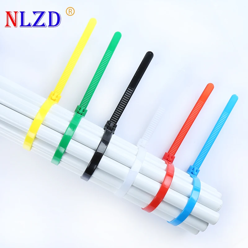 50pcs Releasable black Plastic Nylon Cable ties 40cm Network Wire Organiser on sale reusable Zip Tie strapping 16inch | Обустройство