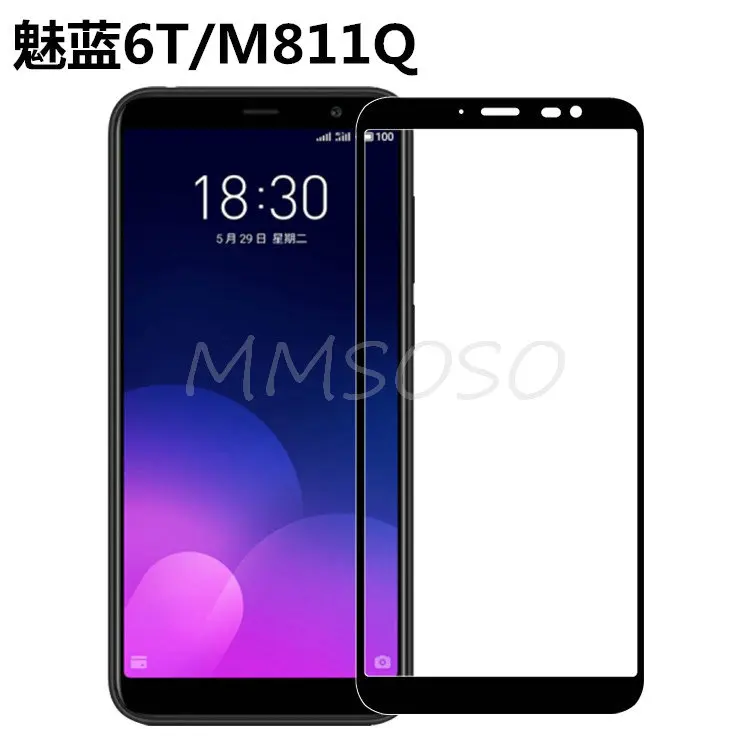 3D Meizu M6T закаленное стекло для Meizu M6T полное покрытие 9H защитная пленка Взрывозащищенная защита экрана на M 6T M811H M811Q