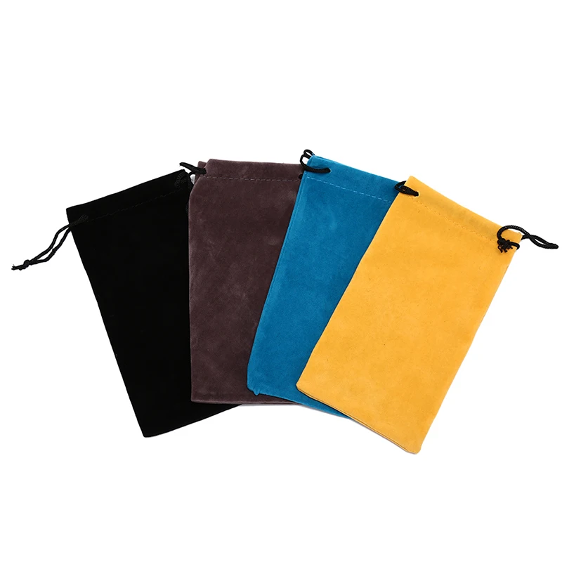 

5pcs/lot Drawstring Soft Eyeglasses Bag Solid Color Bags Myopia Customized Glass Case Eyewear Accessories