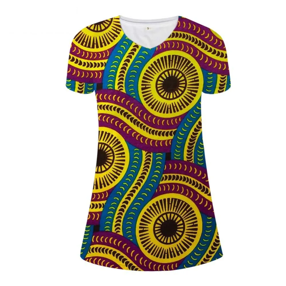 Женское платье-карандаш NoisyDesign модное короткое платье в африканском стиле с