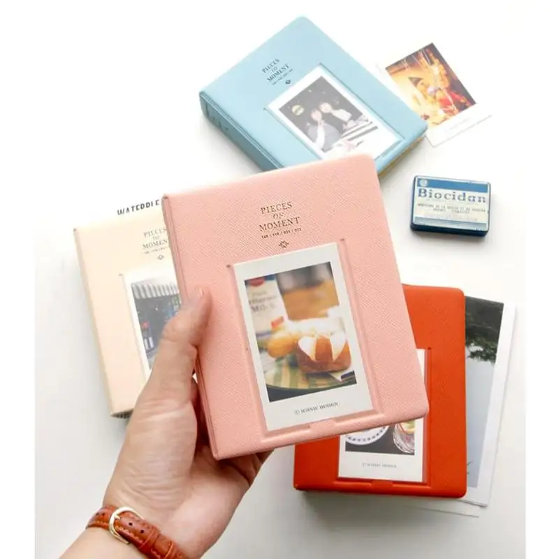 Новинка 64 кармана полихлорвиниловая фотопленка Polaroid FujiFilm Instax Mini случайный