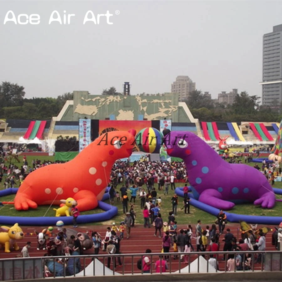 

Newest Design Huge Cute Inflatable Sea Lion Sea Dog Balloon for Playground Decoration