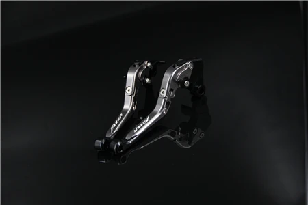 Black Titanium Логотип FAZER красный+ Титан для Yamaha FZS1000 FAZER/FZS1 2001-2005 2004 ЧПУ Складные Выдвижные рычаги тормоза мотоцикла сцепления - Цвет: Black Titanium