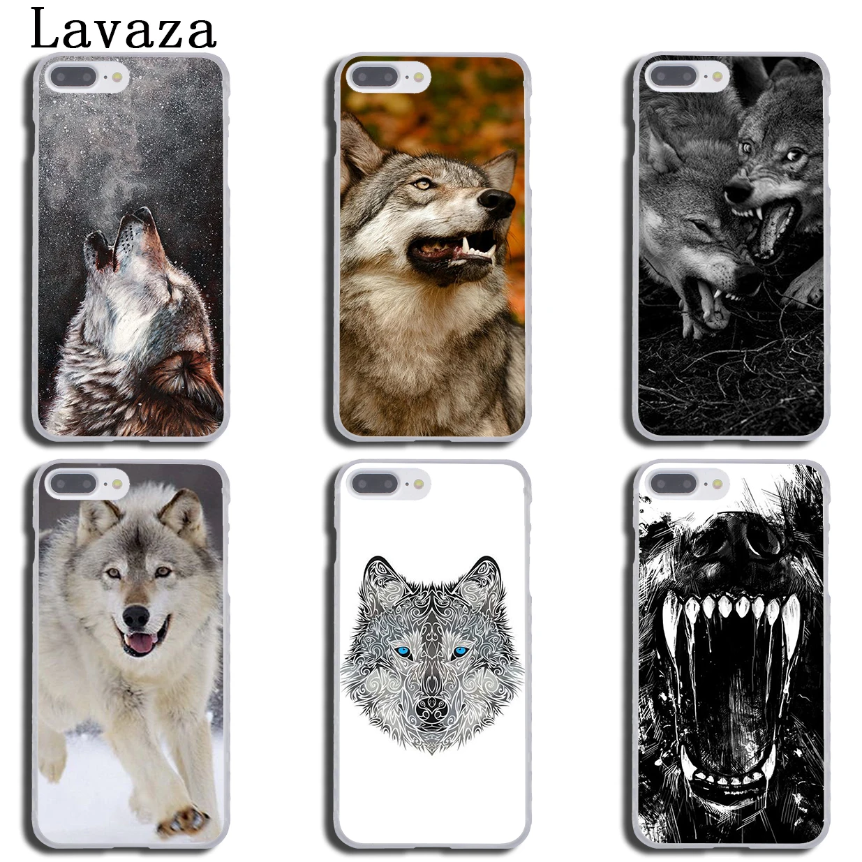 Жесткий чехол для телефона Lavaza Fierce Snow Wolf iPhone XR X XS 11 Pro Max 10 7 8 6 6S 5 5S SE 4S 4|case for iphone|case