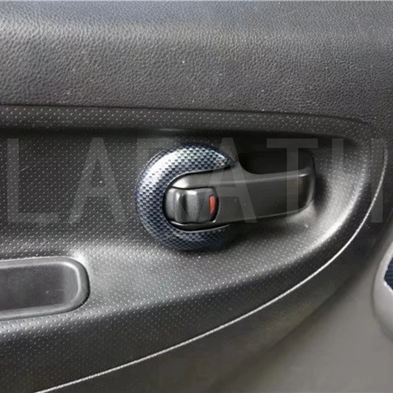 Для Nissan nv200 2010 2011 красное дерево цвет карбоновое волокно внутренняя дверная ручка крышка чаши отделка автомобильные аксессуары 2 шт