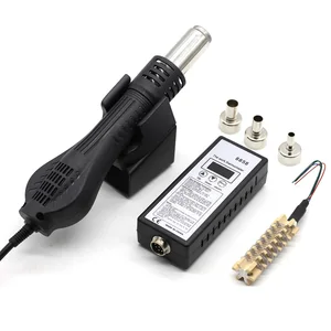 Портативная паяльная станция 8858, паяльник с вентилятором горячего воздуха с керамическим нагревателем 858 858D 8586 с корпусом BGA