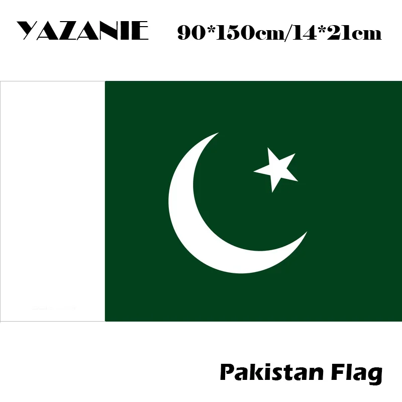 YAZANIE 90x150 см пакистанский флаг 3x5 футов высокое качество висящий Летающий супер