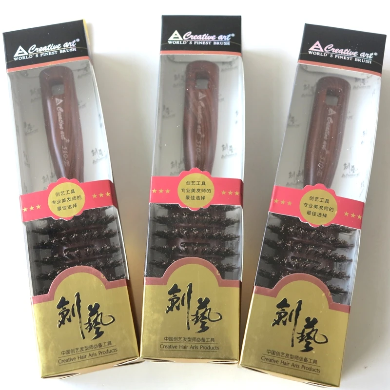 

XUCHANG HARMONY 20 шт. черного или коричневого цвета щетка для волос из шерсти кабана для наращивания волос профессиональные расчески для салона