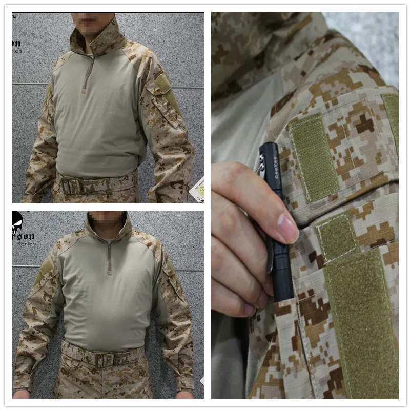 Emerson тактическая боевая рубашка G3 BDU военная армейская aorsoft wargame AOR1 EM8575|aor1 shirt|aor1