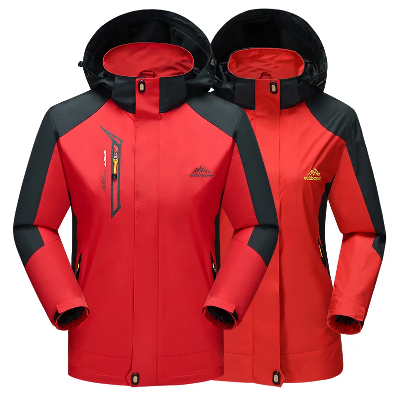 

Spring Autumn men women outdoor sport Jackets male Waterproof Windproof hiking Windbreaker Men women Hooded Jacket Coat Hombre