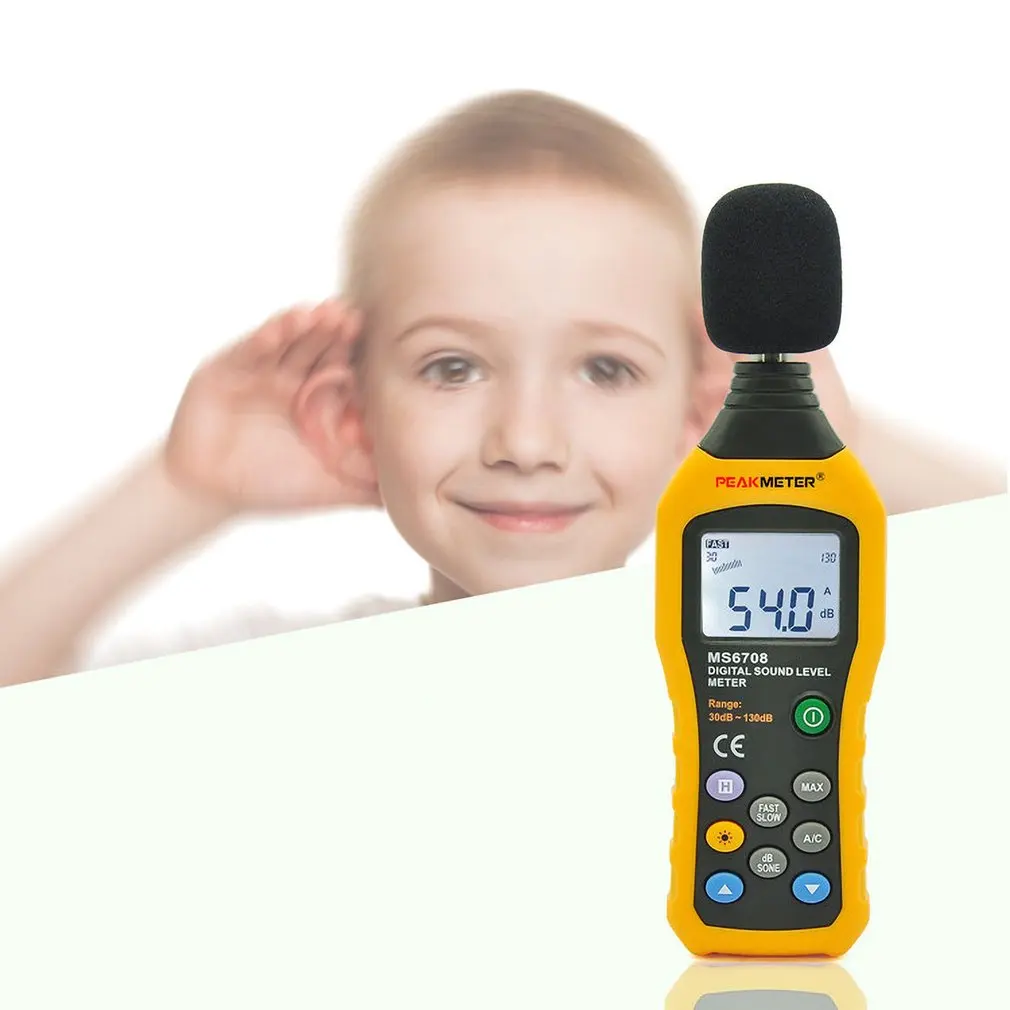 Электронный измеритель шума портативный цифровой электрический