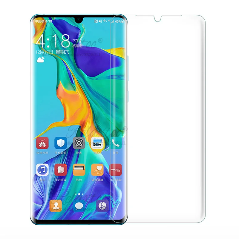 3D полное покрытие закаленное стекло для huawei p30 pro Lite Защита экрана для huawei huawey p 30 Pro lite защитная пленка 9h - Цвет: Transparent
