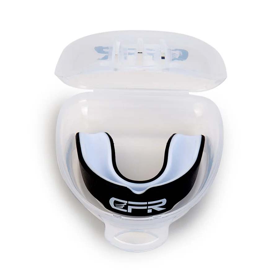 Black CFR 1 шт. бокс Капа guard силиконовый мундгард Резиновый Щит Футбол Баскетбол Боевые тхэквондо Спорт Безопасность зубы протектор - Цвет: Black