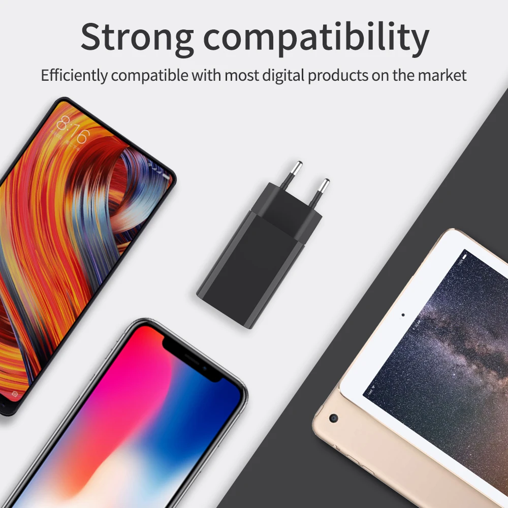 KEYSION 24W быстрая зарядка 3 0 USB зарядное устройство QC3.0 для путешествий настенное