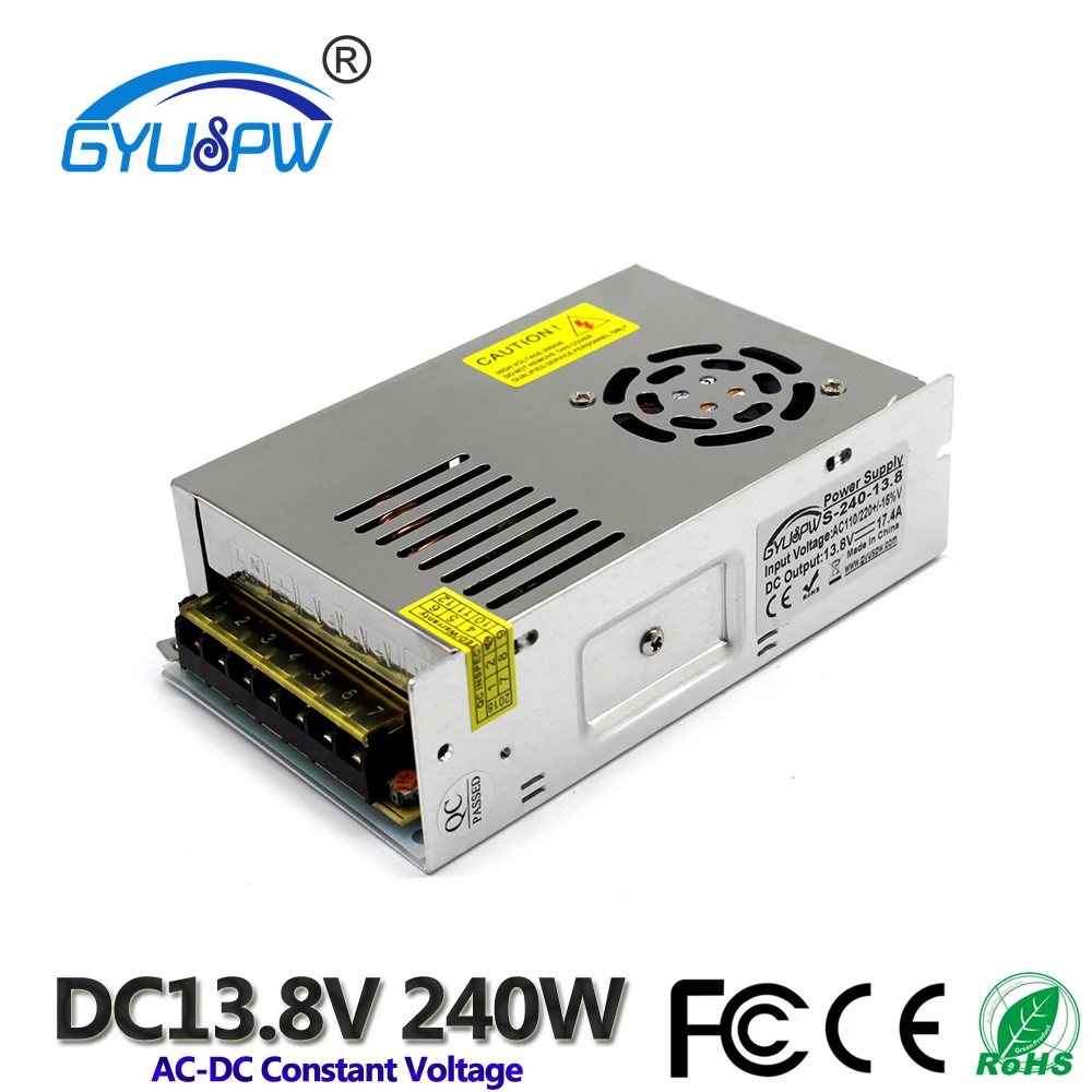 Регулируемый источник питания DC 13 8 V 17.4A 240W Переключатель адаптер Трансформатор