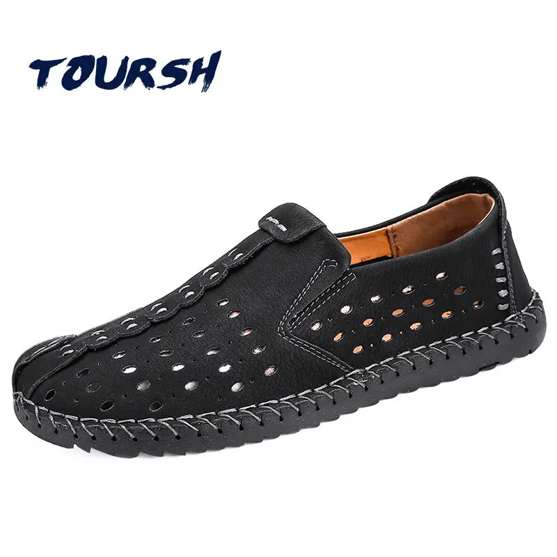 2018 Summer Luxury Brand Men Shoes Breathable Sneakers Casual Genuine Leather Moccasins Slip On Loafers Tenis Masculino | Обувь