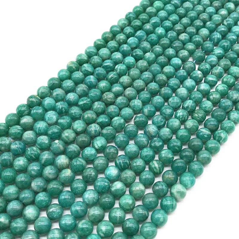 Nature Russia Amazonite 4 mm 6 Round Beads 38-39cm/string For Making Bracelets jewelry | Украшения и аксессуары