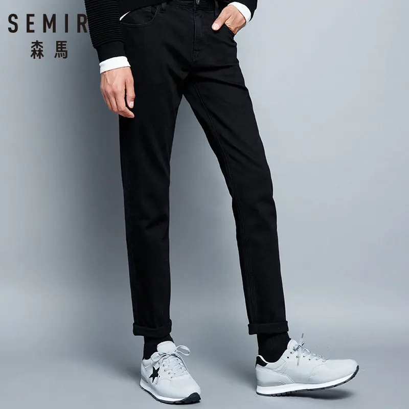 Джинсы SEMIR мужские зимние классические утепленные флисовые джинсы от известного