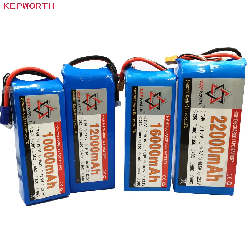 6 S 22,2 V провод с силикатной гелевой Батарея высокое Мощность 10000 12000 16000 22000 мАч для Вертолет беспилотный летательный аппарат игрушечный автомобиль RC Li-Po высокомощный аккумулятор