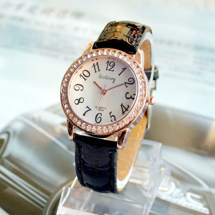 Часы женские кварцевые с большим циферблатом люксовые Брендовые повседневные