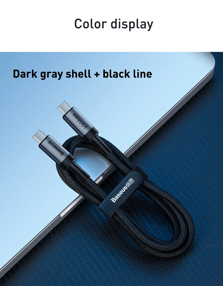 Baseus USB 3,1 usb type C к USB C кабель для MacBook PD Quick Charge 4,0 кабель для Redmi K20 Pro huawei P30 usb удлинитель