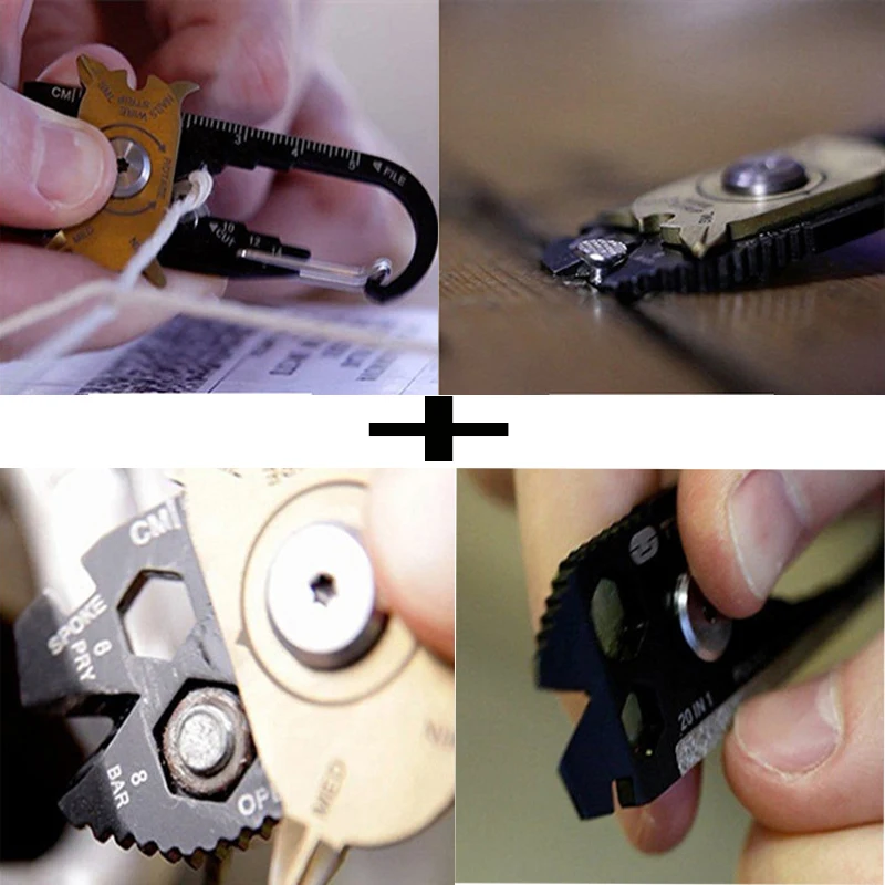 EDC Outdoor Multi Tools 20 in 1 Multifunction Hunting Survival Camping Pocket Military Credit Nail Puller Screwdriver | Спорт и