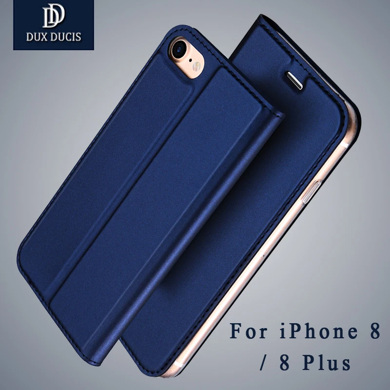 Чехол для iPhone 8 Plus Dux Ducis брендовый кошелек кожаный чехол 7 флип iphone Чехлы iPhone8 Coque |