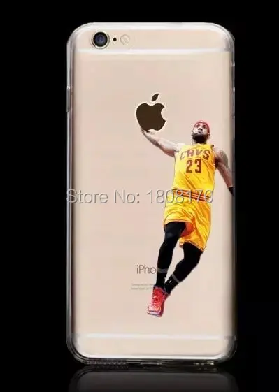 Прозрачный спортивный баскетбольный плеер Jordan мягкий чехол из ТПУ для Iphone 6 6S Plus 4