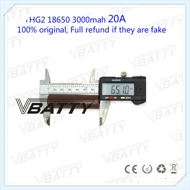 2 шт. бесплатная доставка Аккумулятор LG HG2 18650 3000 мАч 20A 3 7 В аккумулятор PK imr мАч|imr