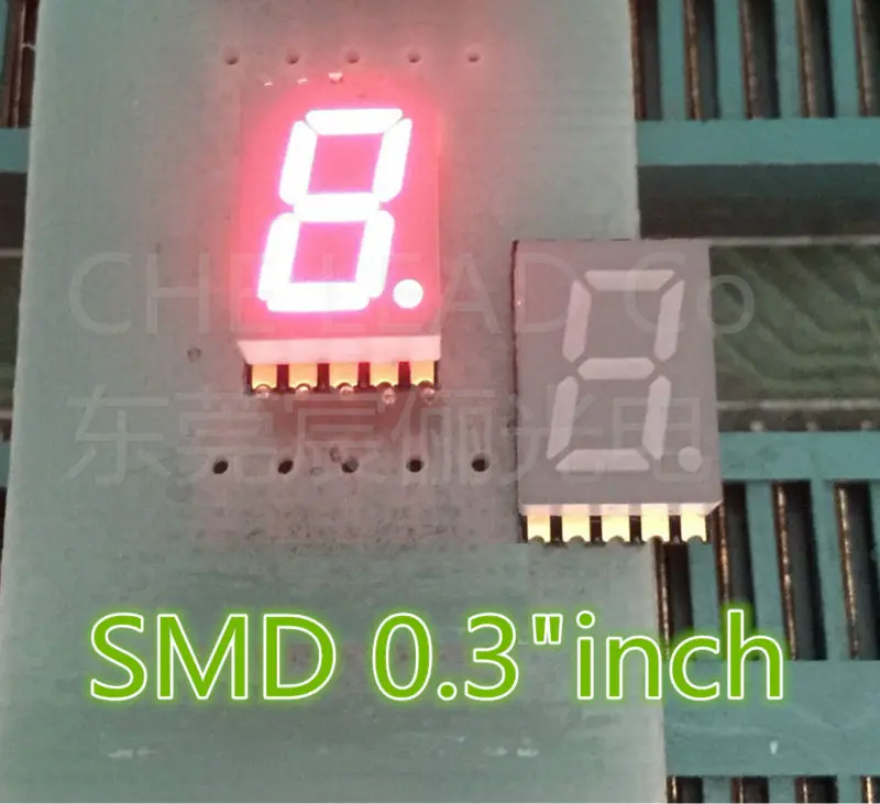 Синяя светодиодная трубка 0 3 дюйма SMD LED дисплей 7-сегментная Nixie 1-битная цифровая