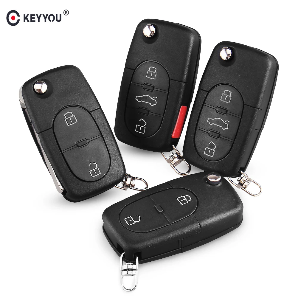 KEYYOU 2/3/4 кнопочный дистанционный откидной складной чехол для ключа VW Volkswagen Jetta Beetle