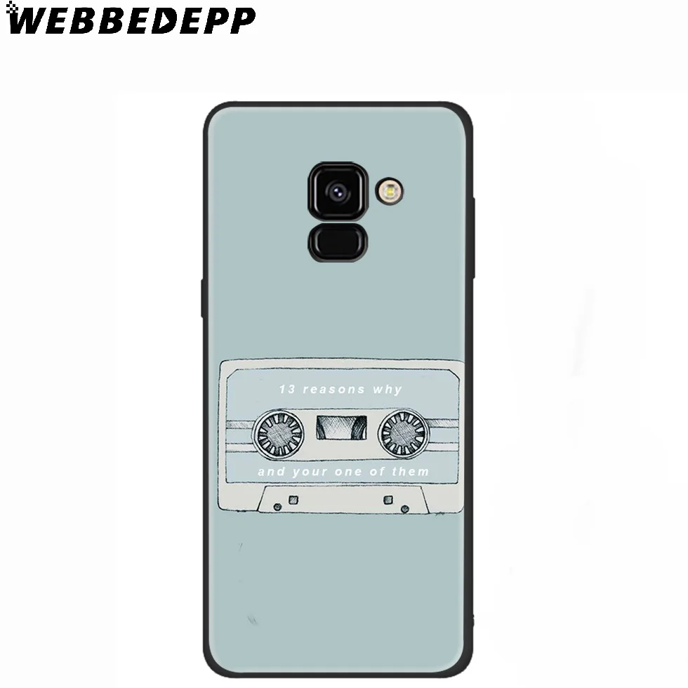 WEBBEDEPP тринадцать причин почему силиконовый чехол для Samsung Galaxy A3 A5 A6 A7 A8 A9 A10 A20 A30 A40