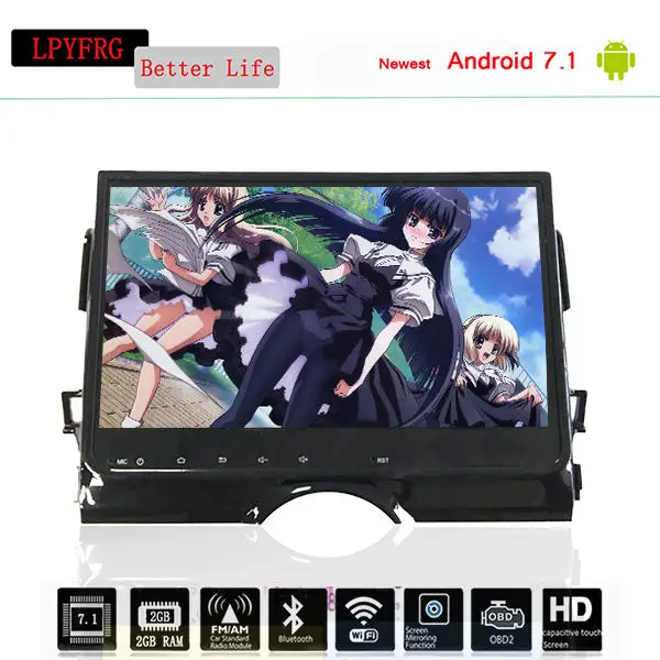 Для Toyota Rezi Mark 2011-2017 10 1 дюймов Все сенсорные кнопки android 0 Восьмиядерный 4G 64G без DVD