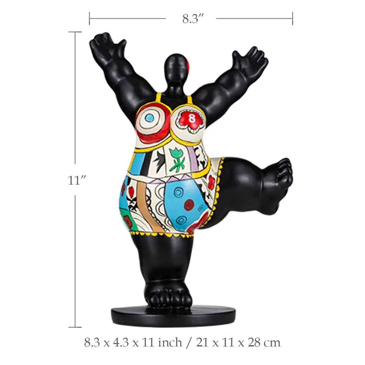 Фигурка из смолы Tooarts для занятий спортом фигурка полная женщины массивное