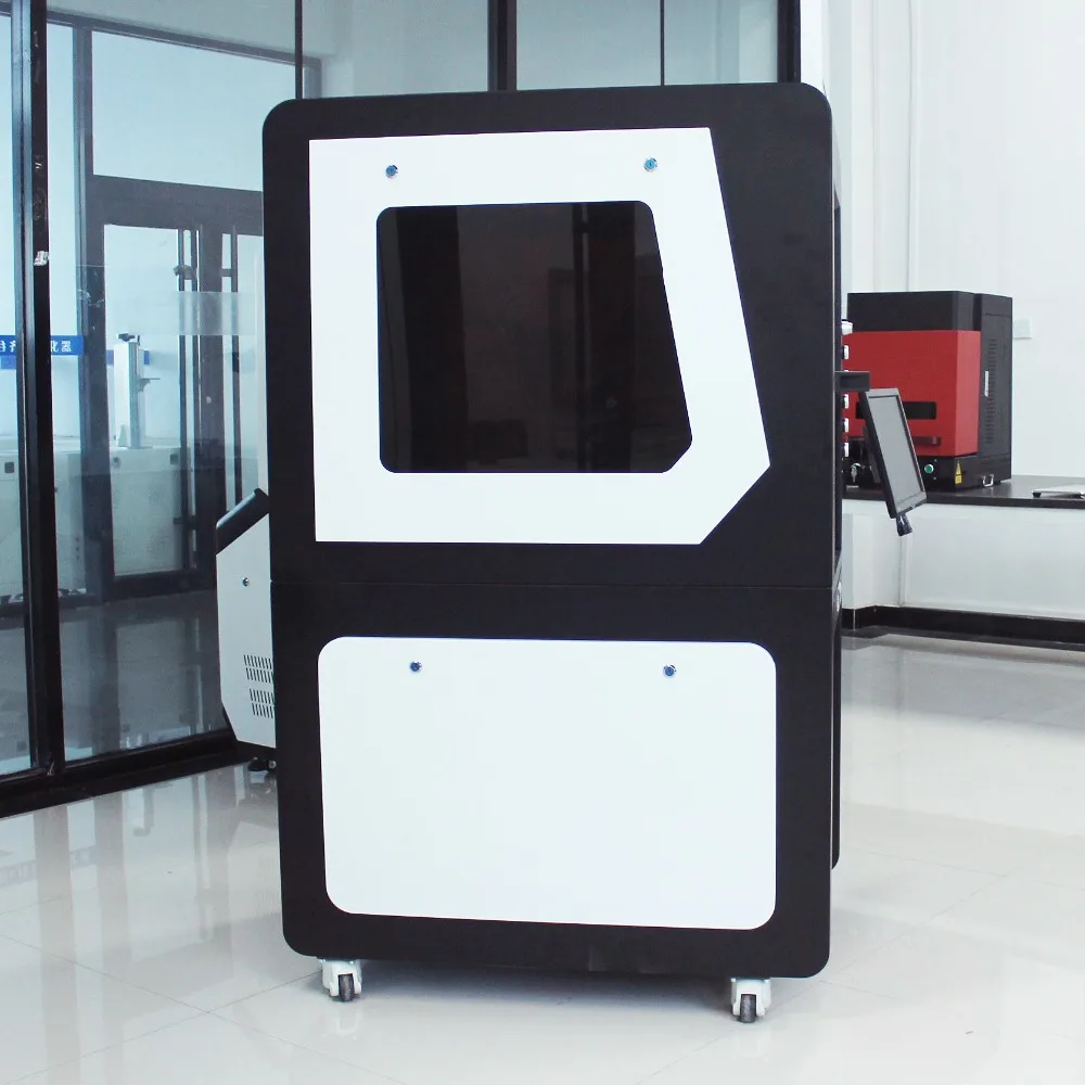 Высокая устойчивая волоконная лазерная гравировальная машина шкаф Лазерная
