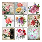 Алмазная 5D картина с цветами сделай сам, вышивка крестиком, роза, полная круглая мозаика стразы, алмазная вышивка, ремесла для домашнего декора