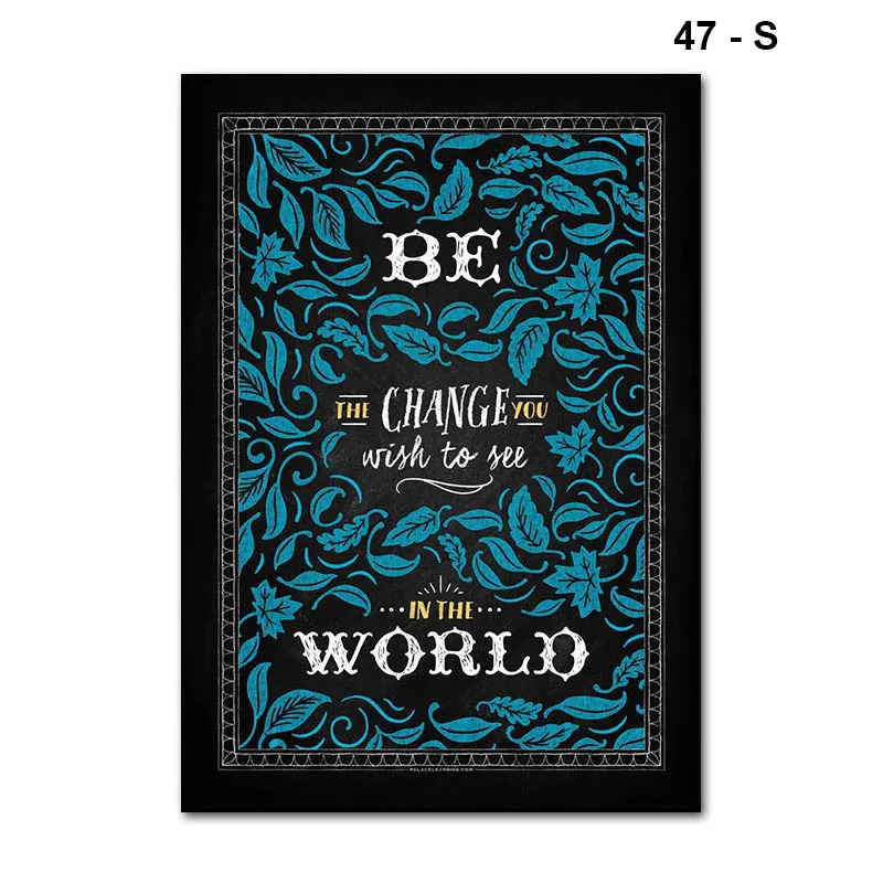 47 Newly Motivational Classroom Wall Posters Inspirational Quotes for Students Teacher Classroom Decorations TE889 - Цвет: 47