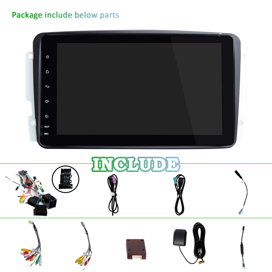 4G 64G Автомобильный мультимедийный плеер Android 9,0 2 Din dvd gps Авторадио для Mercedes/Benz/CLK/W209/W203/W208/W463/Vaneo/Viano/vito DSP