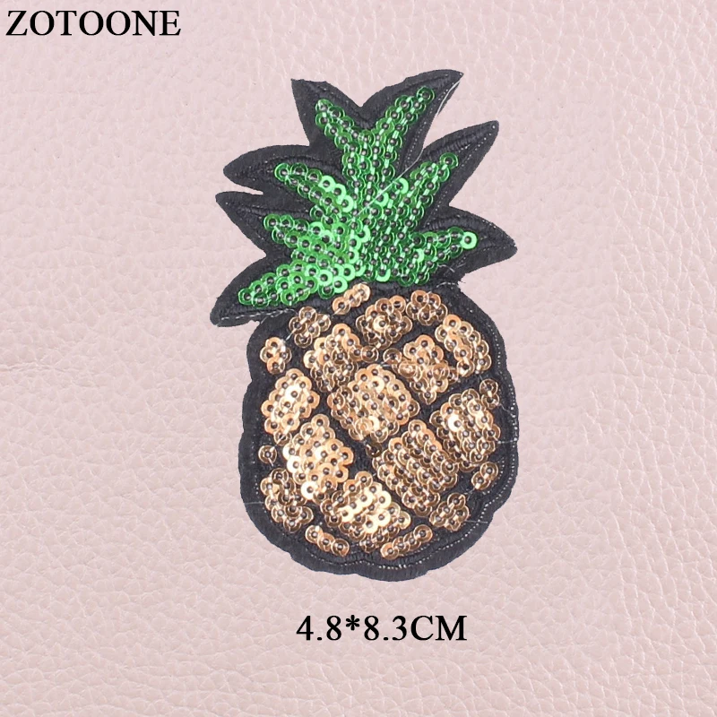 ZOTOONE утюжок на любовь Единорог фрукты еда патчи для одежды Diy Вышивка блесток
