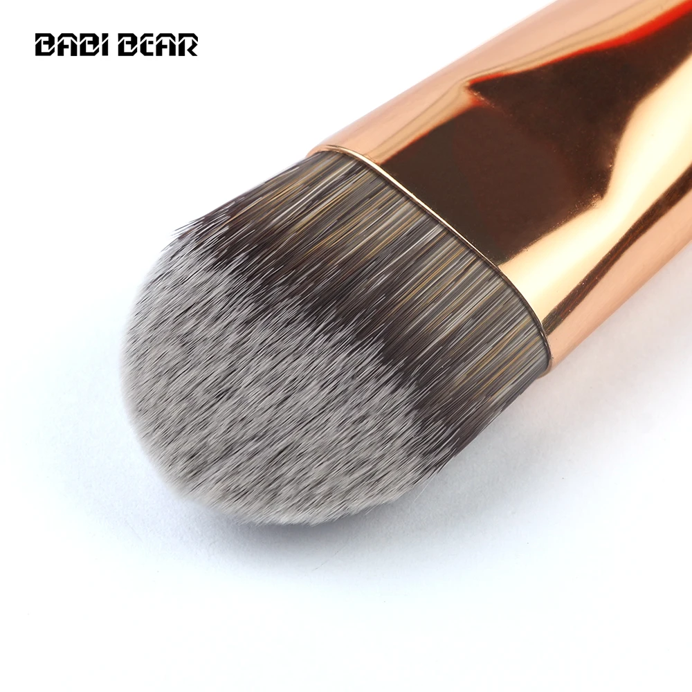 BABI BEAR 1Pcs Makeup Brush Foundation Fiber Hair Bamboo Handle Powder Concealer Face Mask Make Up Brushes Cosmetic Tool | Красота и