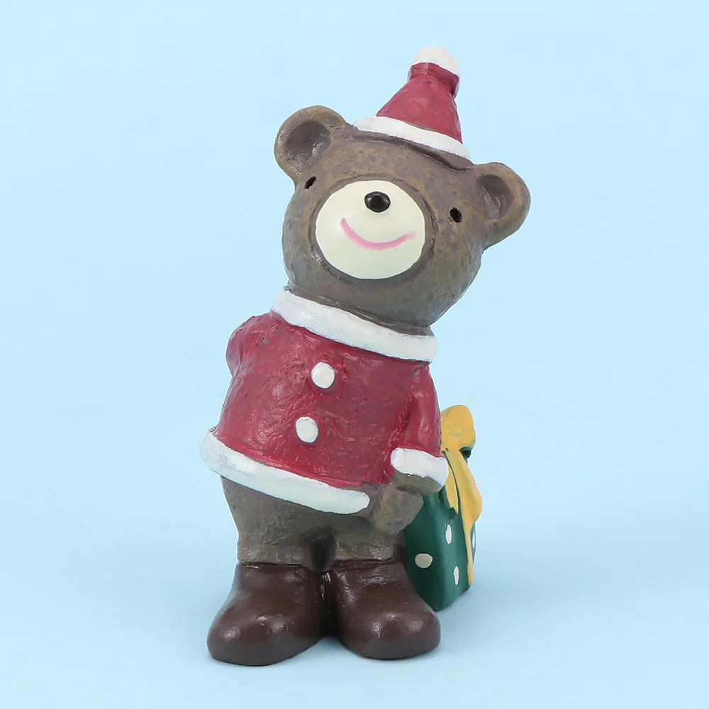 1 шт. Санта Клаус Снеговик пейзаж горшок Смола микро ремесло украшения Рождество