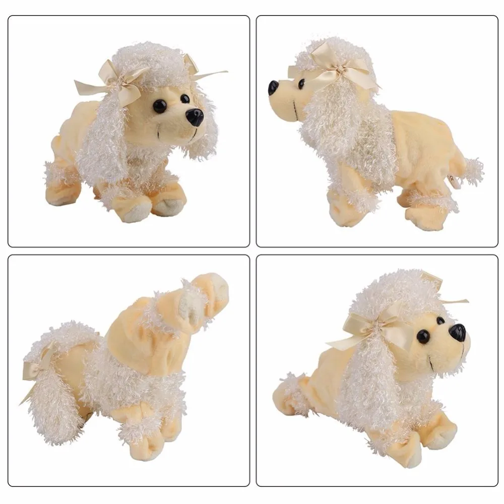 Lovely Plush Electronic Dog Pets Sound Control Robot Dogs Bark Stand Walk Cute Interactive Dog ElectronicToy Christmas Gift