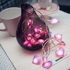 Xsky розовые светодиодные сказочные огни Любовь Сердце 1020 светодиодов s фонарь рождественские гирлянды праздничное освещение для спальни домашние светодиодные украшения