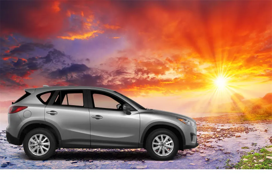 Хромированная крышка хвостовых ворот для mazda CX5 2013 задние ворота Авто аксессуары дефлекторы автомобильный Стайлинг для mazda CX-5 YCSUNZ
