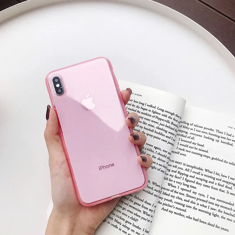 Прозрачный чехол Boucho карамельных цветов для iphone X XS MAX XR 8 plus 7plus мягкие чехлы