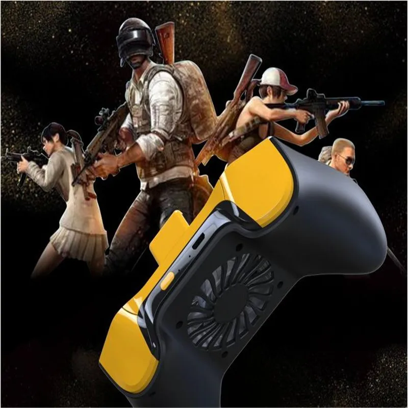 Для контроллера PUBG геймпад мобильный триггер L1R1 шутер джойстик для игр кулер для телефона охлаждающий вентилятор