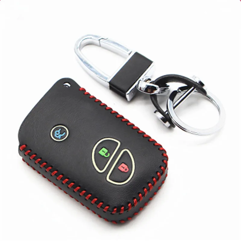 Flybetter автомобиля Настоящая кожа Дистанционное управление Автомобильный Брелок